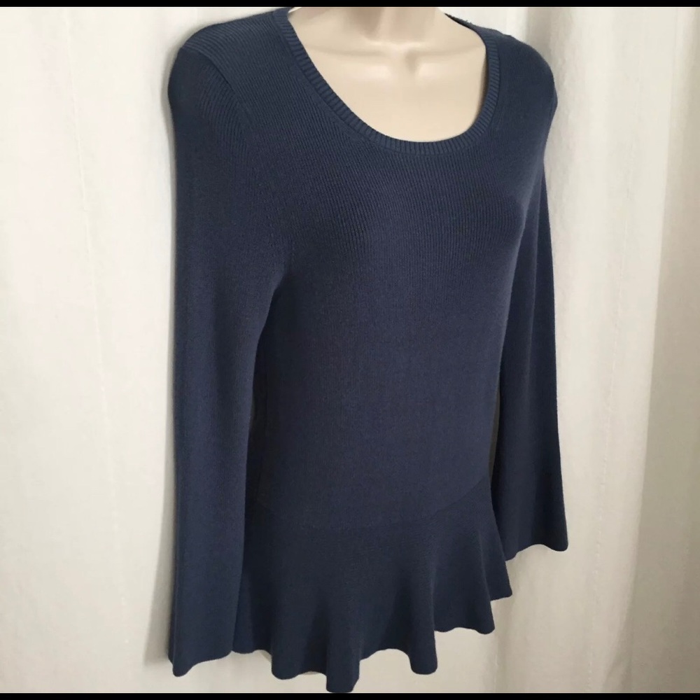 Banana Republic Knit Peplum Blouse sz M